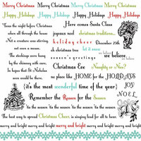 Lily Bee Design - Christmas Town Collection - 12 x 12 Rub Ons