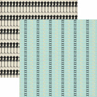 Lily Bee Design - Domestic Bliss Collection - 12 x 12 Double Sided Paper - French Knot