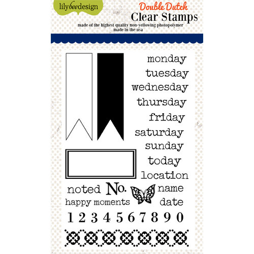 Lily Bee Design - Double Dutch Collection - Clear Acrylic Stamps