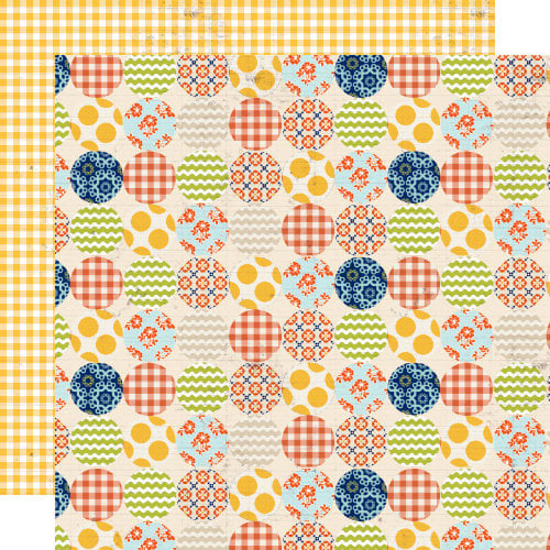 Lily Bee Design - Double Dutch Collection - 12 x 12 Double Sided Paper - Hopscotch