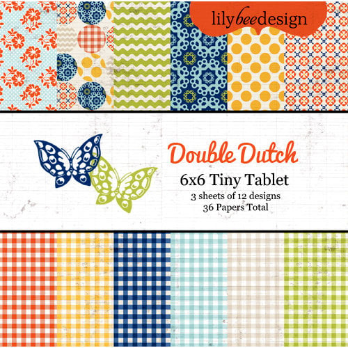Lily Bee Design - Double Dutch Collection - Tiny Tablet - 6 x 6 Paper Pad