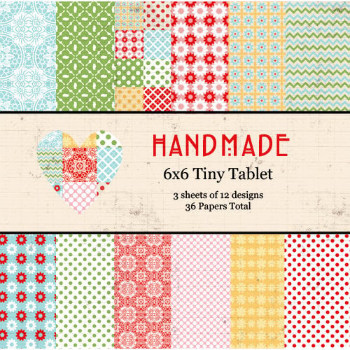 Lily Bee Design - Handmade Collection - Tiny Tablet - 6 x 6 Paper Pad