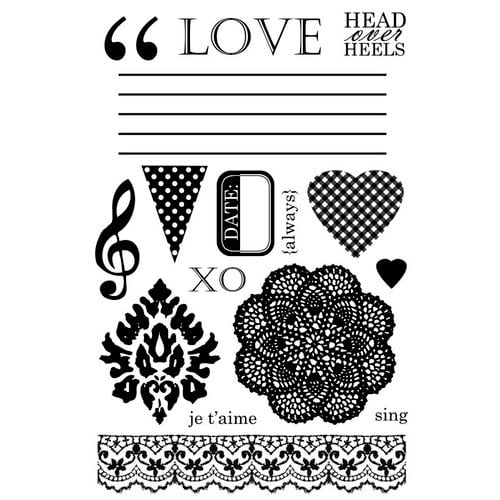 Lily Bee Design - Head Over Heels Collection - Clear Acrylic Stamps