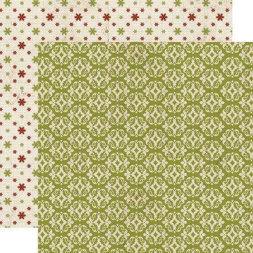 Lily Bee Design - Jingle Collection - Christmas - 12 x 12 Double Sided Paper - Mistletoe