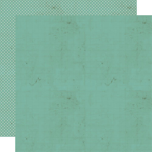 Lily Bee Design - Memorandum Collection - 12 x 12 Double Sided Paper - Office Blue