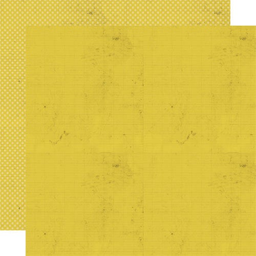 Lily Bee Design - Memorandum Collection - 12 x 12 Double Sided Paper - Lemon