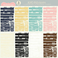 Lily Bee Design - Persnickety Collection - 12 x 12 Cardstock Stickers - Alphabet