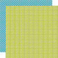 Lily Bee Designs - Pinwheel Collection - 12 x 12 Double Sided Paper - Lime Rickey