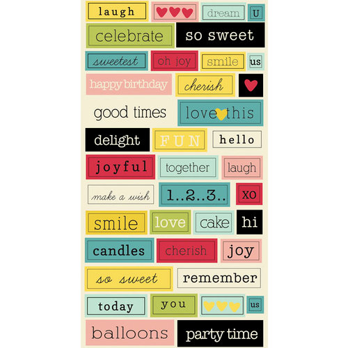 Lily Bee Design - Sweet Shoppe Collection - Cardstock Stickers - Chit Chat