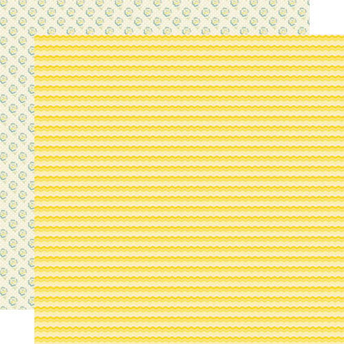Lily Bee Design - Sweet Shoppe Collection - 12 x 12 Double Sided Paper - Lemon Drop