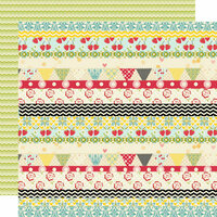 Lily Bee Design - Sweet Shoppe Collection - 12 x 12 Double Sided Paper - Lollipop