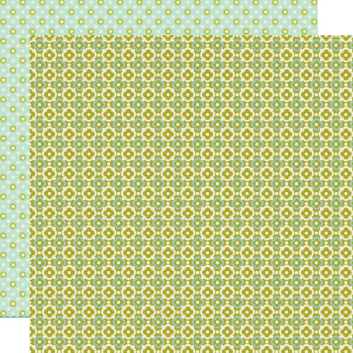 Lily Bee Design - Sweet Shoppe Collection - 12 x 12 Double Sided Paper - Salt Water Taffy