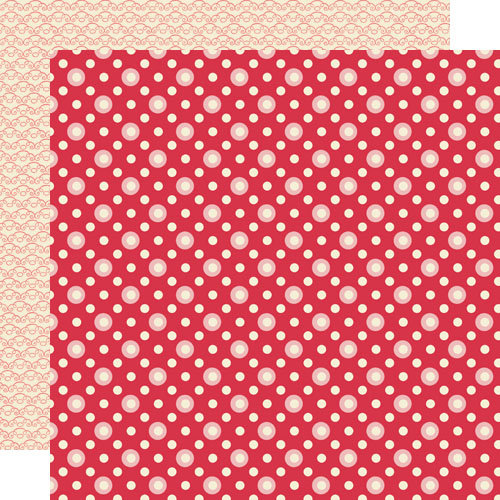 Lily Bee Design - Sweet Shoppe Collection - 12 x 12 Double Sided Paper - Pink Mint