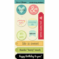 Lily Bee Design - Sweet Shoppe Collection - Cardstock Stickers - Circles and Tags