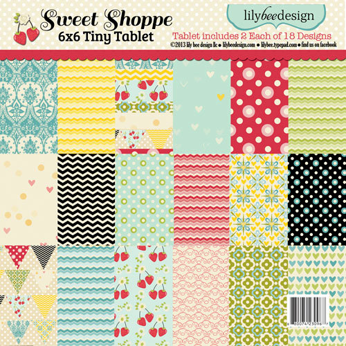 Lily Bee Design - Sweet Shoppe Collection - Tiny Tablet - 6 x 6 Paper Pad