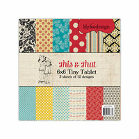 Lily Bee Design - This and That Collection - Tiny Tablet - 6 x 6 Paper Pad