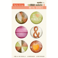 Lily Bee Design - Urban Autumn Collection - Metal Badges