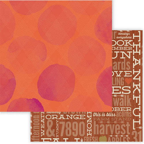 Lily Bee Design - Urban Autumn Collection - 12 x 12 Double Sided Paper - Spiced Cider