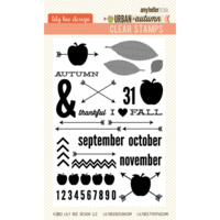 Lily Bee Design - Urban Autumn Collection - Clear Acrylic Stamps