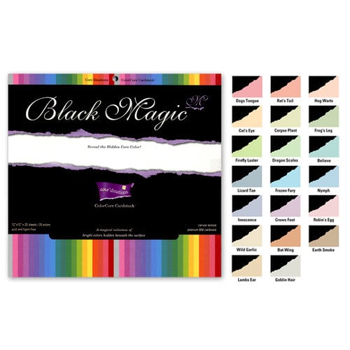 Core'dinations - Black Magic - Color Core Cardstock - Cauldron