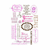 LDRS Creative - Sentiments Collection - Cling Mounted Rubber Stamps - Summer Garden