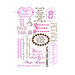 LDRS Creative - Sentiments Collection - Cling Mounted Rubber Stamps - Summer Garden