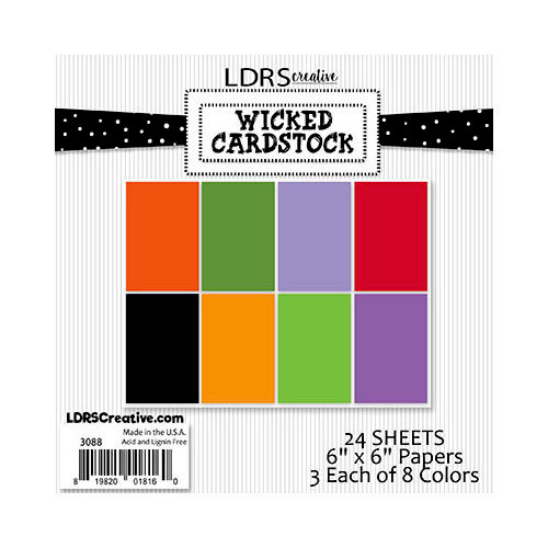 LDRS Creative - 6 x 6 Paper Pack - Halloween - Wicked Cardstock