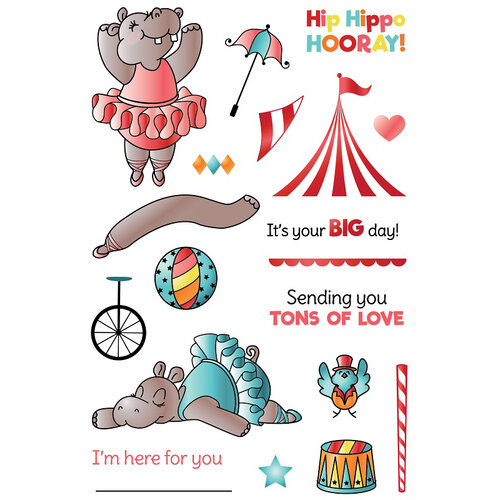 LDRS Creative - Clear Photopolymer Stamps - Hippo Hurray