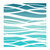 LDRS Creative - 6 x 6 Stencil - Ocean Waves