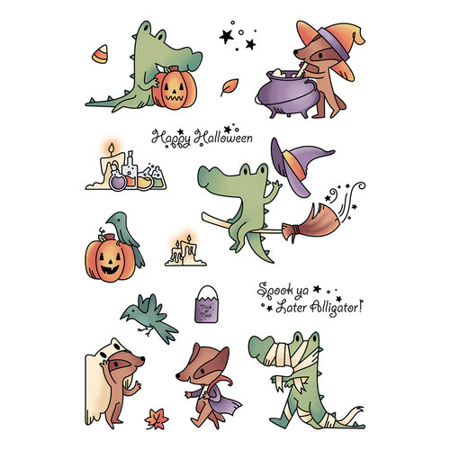 LDRS Creative - Halloween - Clear Photopolymer Stamps - Spook Ya Later Alligator