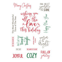 LDRS Creative - Clear Photopolymer Stamps - Elegant Holiday Wishes