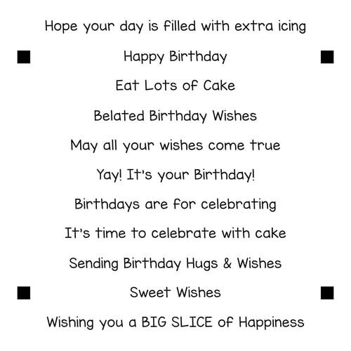 LDRS Creative - Clear Photopolymer Stamps - Happy Birthday