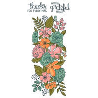 LDRS Creative - Clear Photopolymer Stamps - Slimline - Thankful Flowers