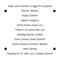 LDRS Creative - Clear Photopolymer Stamps - Easter Sentiment Stack