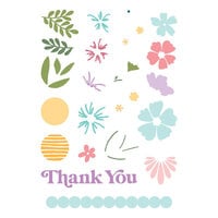 LDRS Creative - Clear Photopolymer Stamps - Thank You Flowers