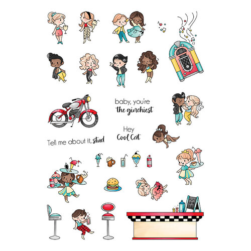 LDRS Creative - Clear Photopolymer Stamps - Greaser Pocket Pals
