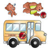 LDRS Creative - Clear Photopolymer Stamps - School Bus Pocket Pals