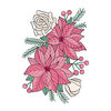 LDRS Creative - Clear Photopolymer Stamps - Winter Bouquet