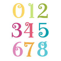 LDRS Creative - Clear Photopolymer Stamps - Kringle Numbers Jumbo