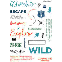 LDRS Creative - Clear Photopolymer Stamps - Adventure Awaits Collage