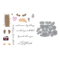 LDRS Creative - Untamed And Unfiltered Collection - Clear Photopolymer Stamp and Die Set - Fuzzy Wuzzies Under Cover Add- On