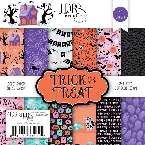 LDRS Creative - Halloween - 6 x 6 Paper Pad - Trick or Treat