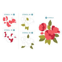 LDRS Creative - Layering Stencils - Poppy Posy