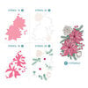 LDRS Creative - Layering Stencils - Winter Bouquet