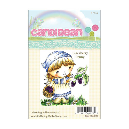 LDRS Creative - CandiBean Collection - Cling Mounted Rubber Stamps - Blackberry Penny