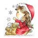 LDRS Creative - Christmas - CandiBean Collection - Cling Mounted Rubber Stamps - Let it Snow