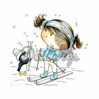 LDRS Creative - CandiBean Collection - Cling Mounted Rubber Stamps - Can I Ski Too