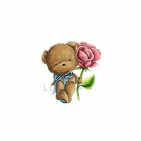 LDRS Creative - CandiBean Collection - Cling Mounted Rubber Stamps - Rosie Bear