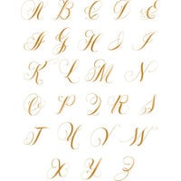 LDRS Creative - With Affection Collection - Impress-ion Letterpress Dies - Elegant Monogram Alpha - 1 inch