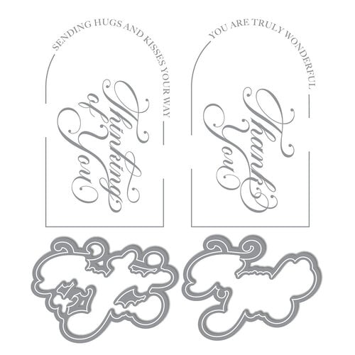 LDRS Creative - Impress-ion Press and Foil Plates - Arches Thank You